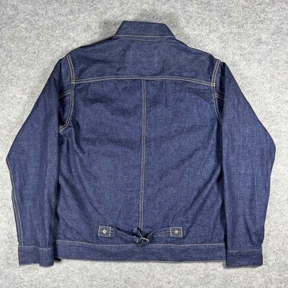 Japan Blue Jeans Type 1 Selvedge Denim Jacket Indigo Made in Japan 38 Buckleback - Picture 11 of 16